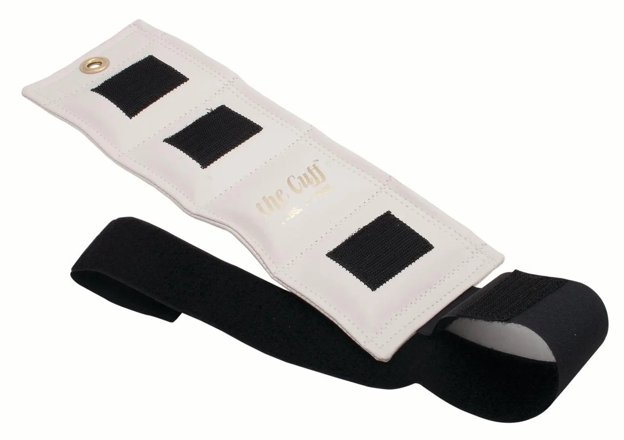Original Adjustable Ankle and Wrist Weight for Yoga, Dance, Running, Cardio, Aerobics, Toning, and Physical Therapy. .25 Lb , White